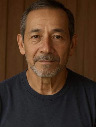 Portret van medium Fahrid, Sjamaan